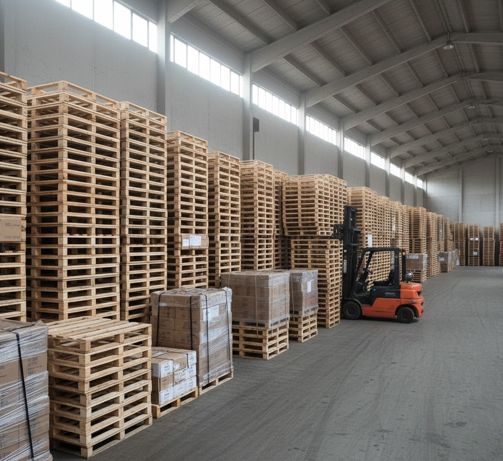 Pallet storage area